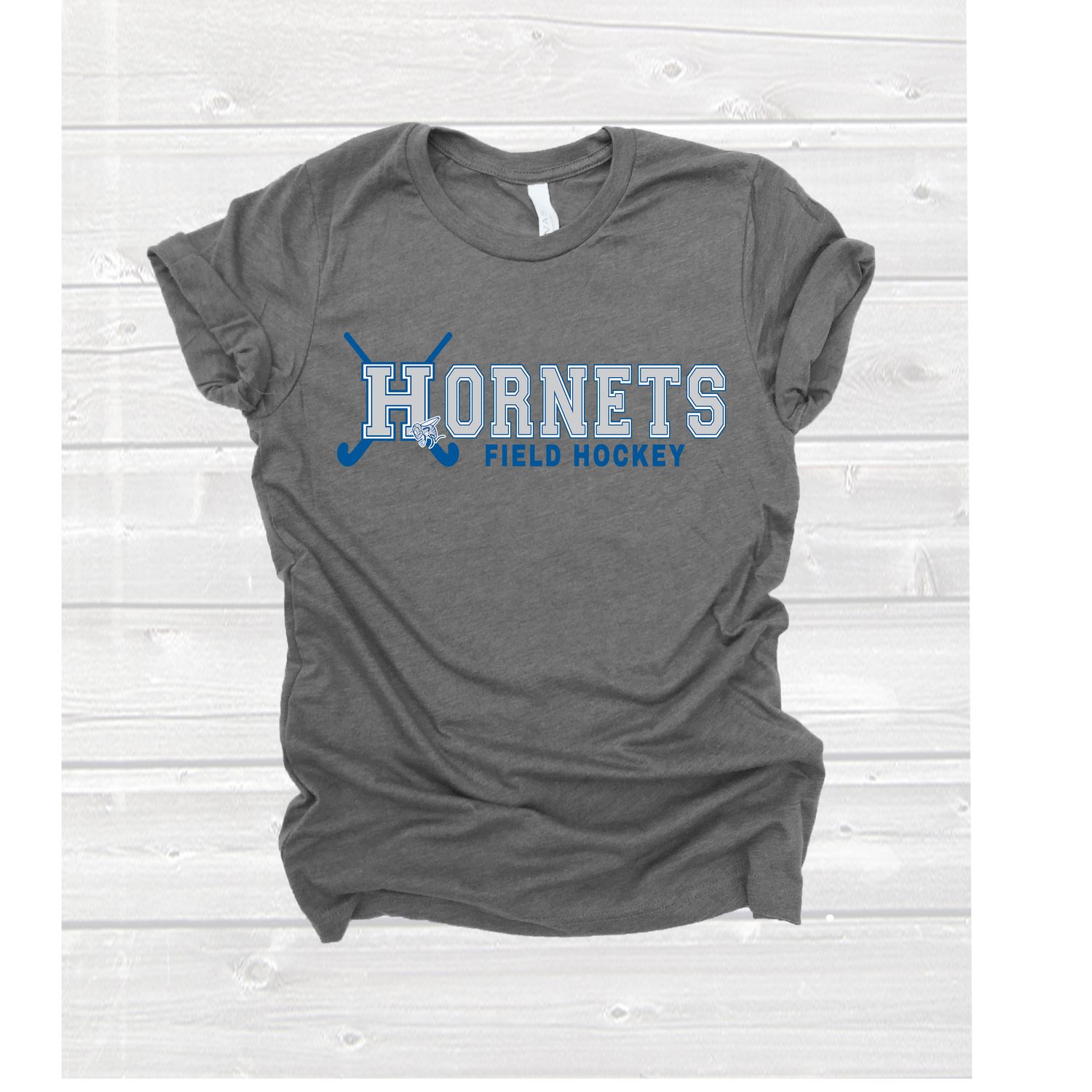 HORNETS Field Hockey Oxford Gray  T shirt