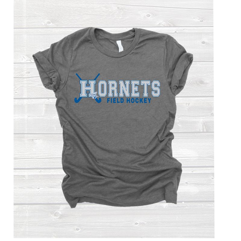 HORNETS Field Hockey Oxford Gray  T shirt