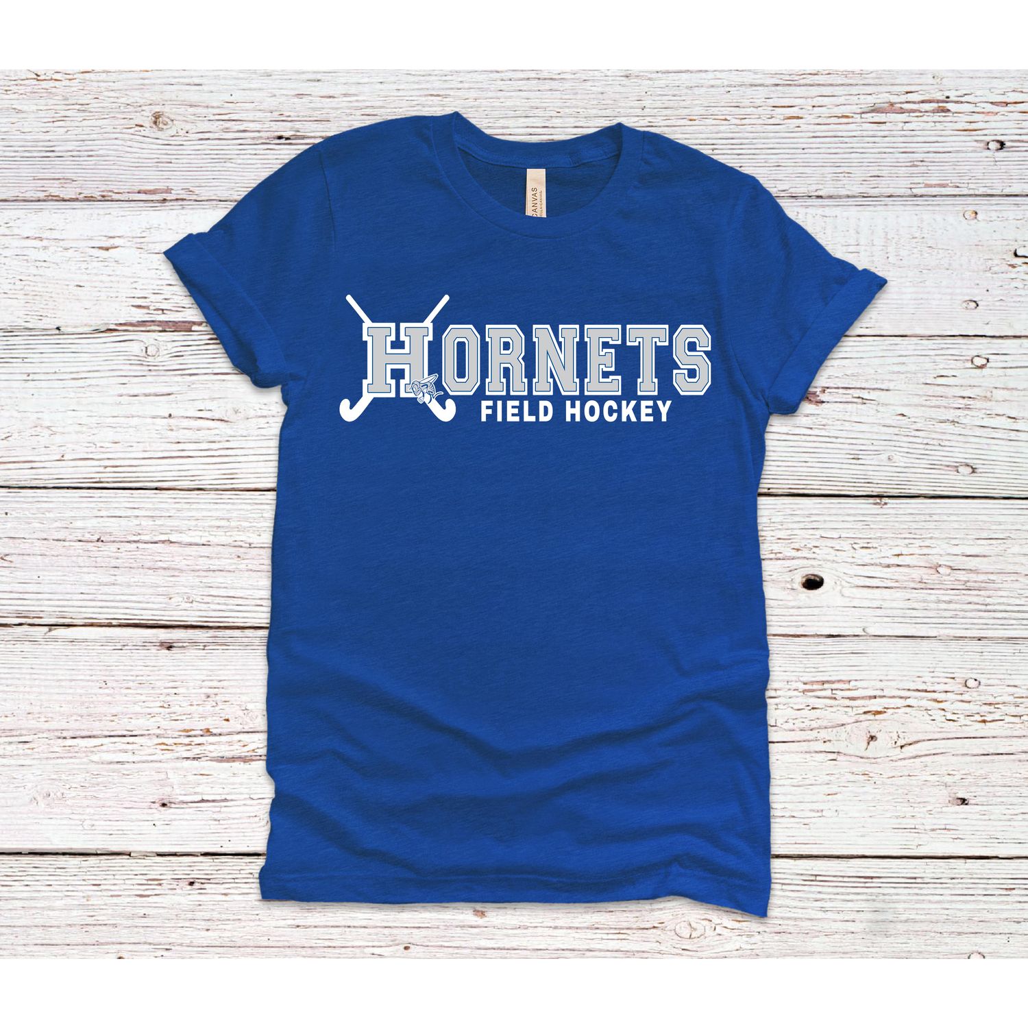 HORNETS Field Hockey Heathered Royal  T shirt