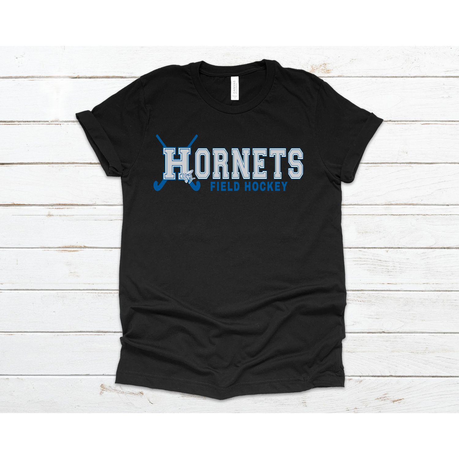 HORNETS Field Hockey Black  T shirt