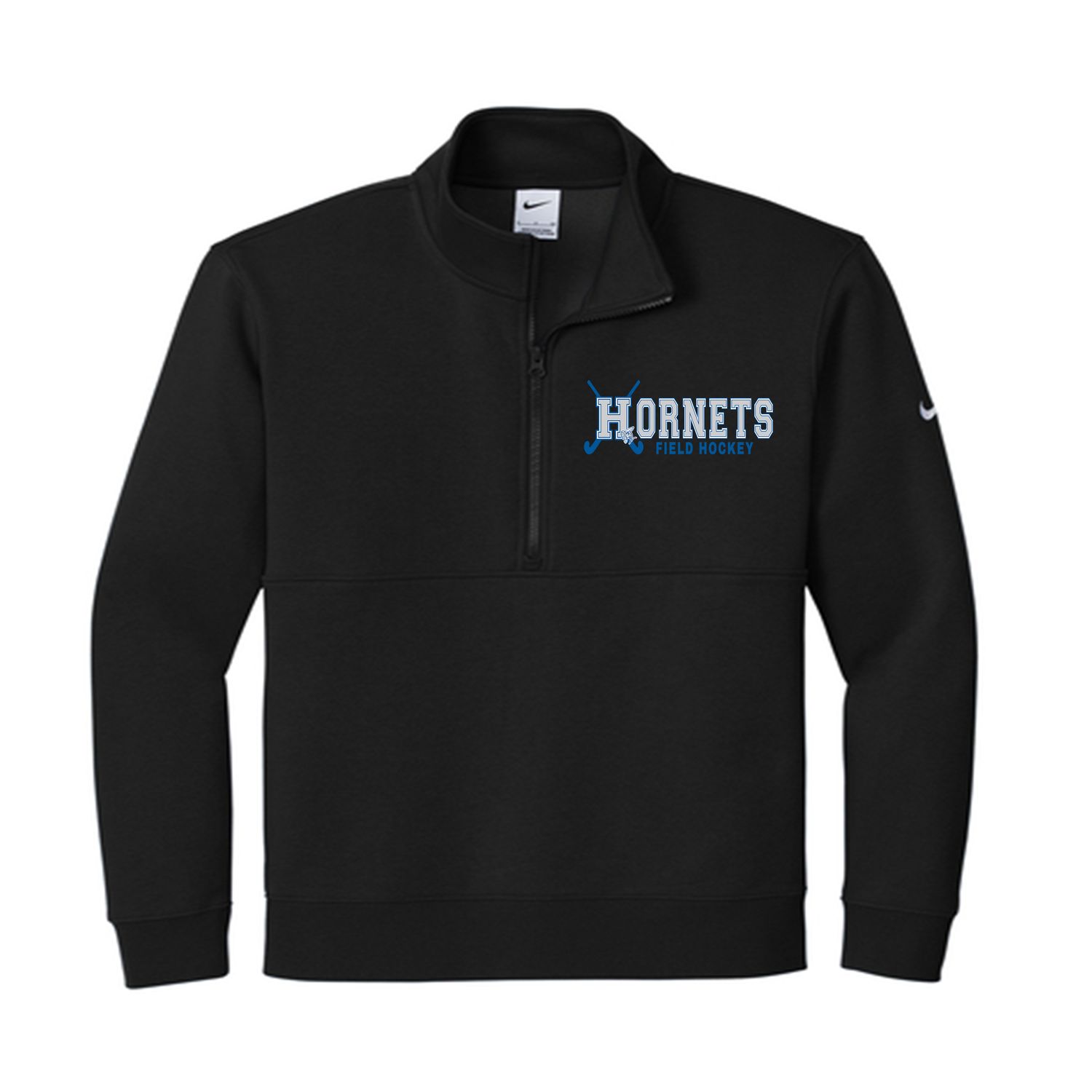 Black Field Hockey NIKE 1/4 zip- HORNETS