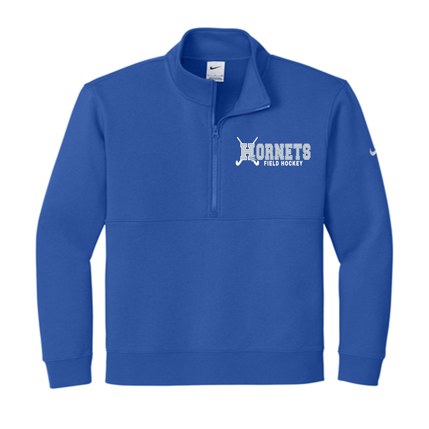 Royal Blue Field Hockey NIKE 1/4 zip- HORNETS