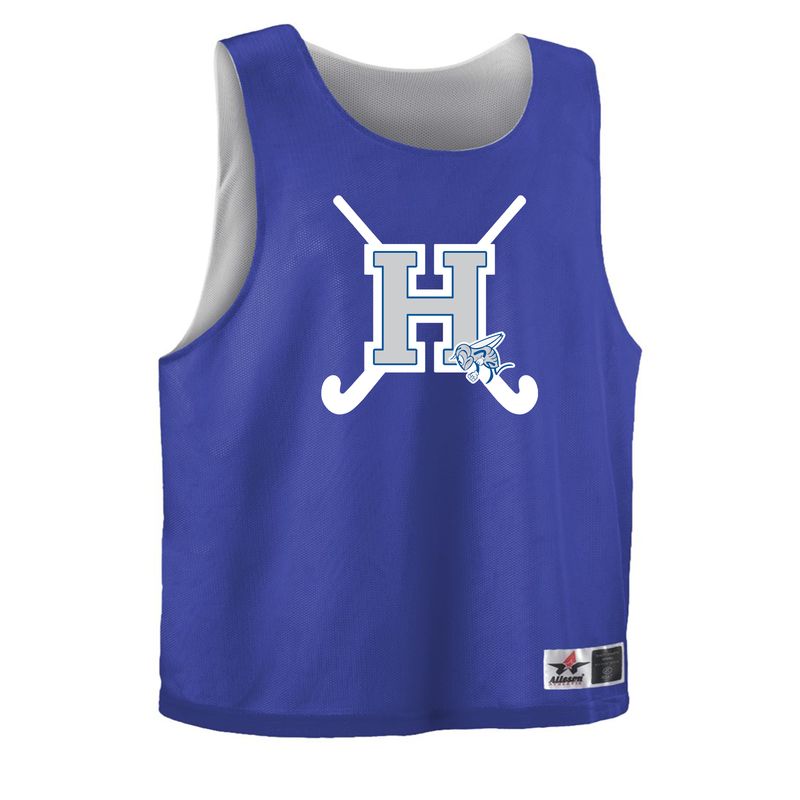 Field Hockey reversible Pinnie - Royal &amp; White
