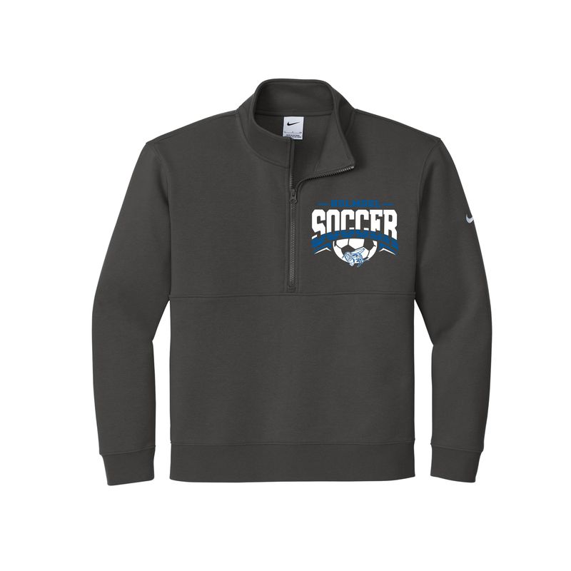 NIKE Dark Gray 1/4 zip Holmdel Soccer Sweatshirt