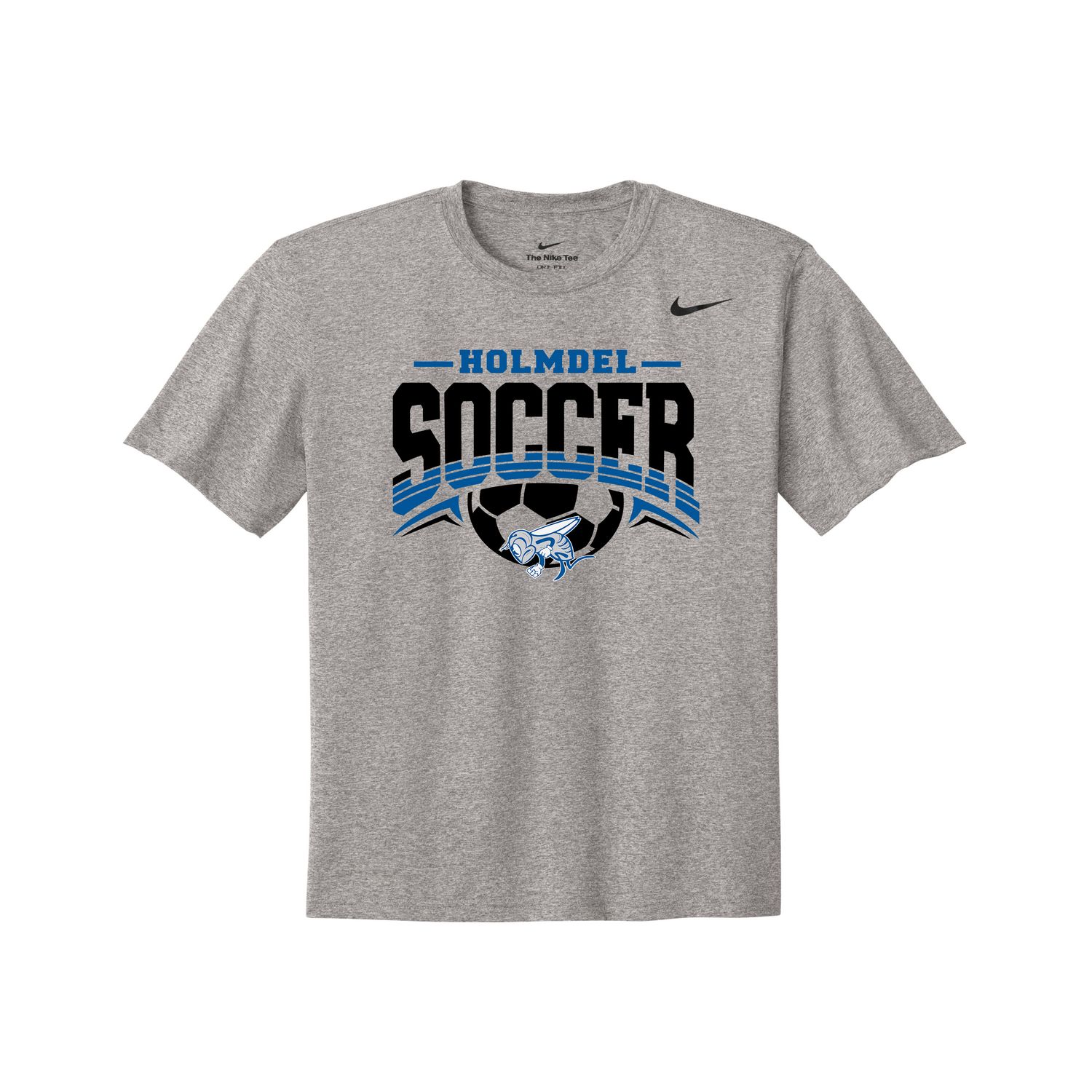 NIKE Heather gray Holmdel Soccer T shirt-