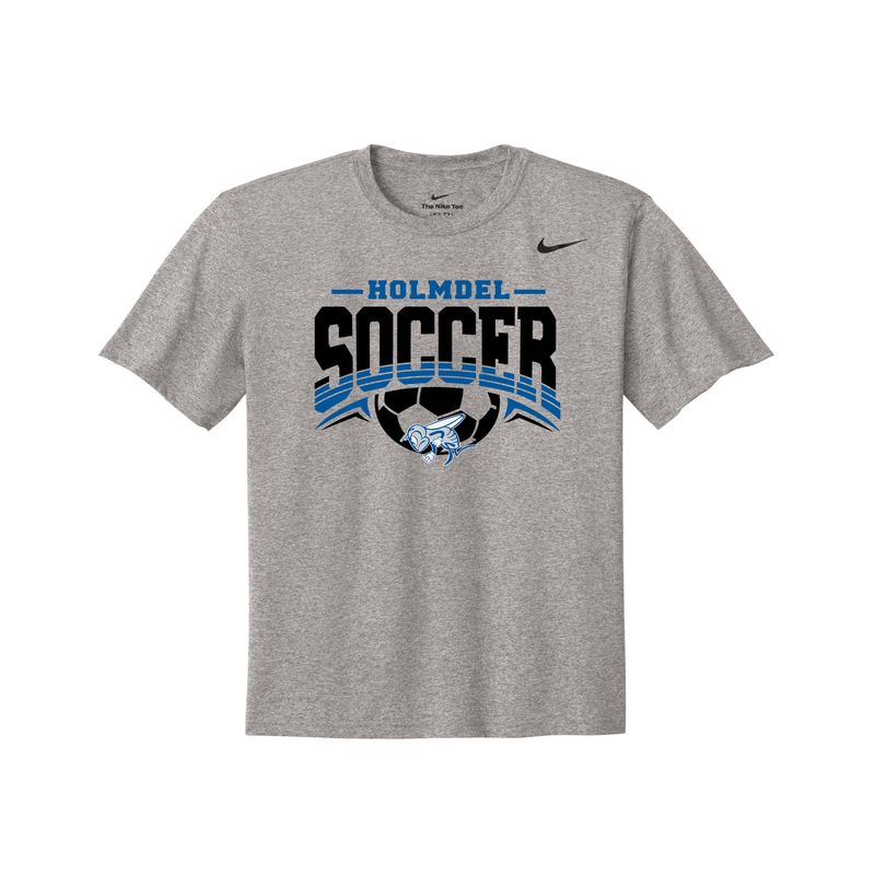 NIKE Heather gray Holmdel Soccer T shirt-