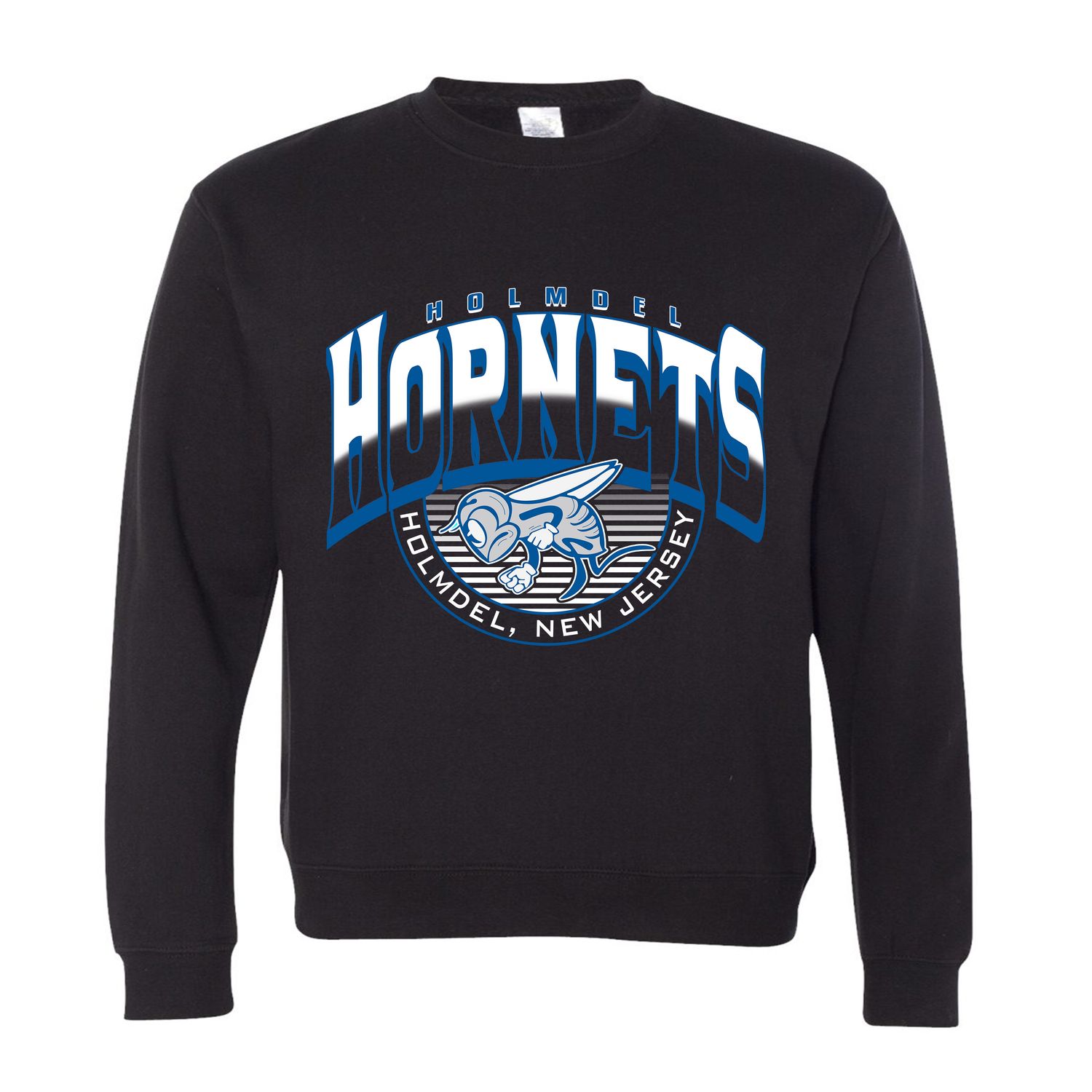Black Holmdel Hornets Crew Neck Sweatshirt
