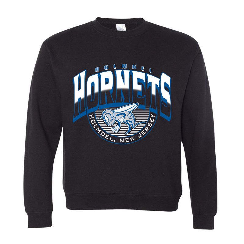 Black Holmdel Hornets Crew Neck Sweatshirt