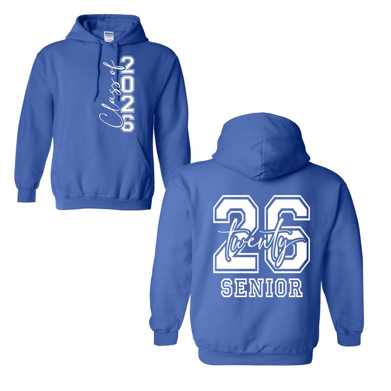 Royal blue Class of 2026 Senior