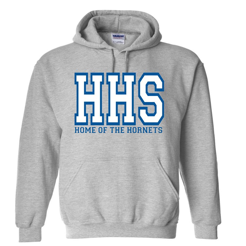 Heather Gray HHS Home of the Hornets Hoodie