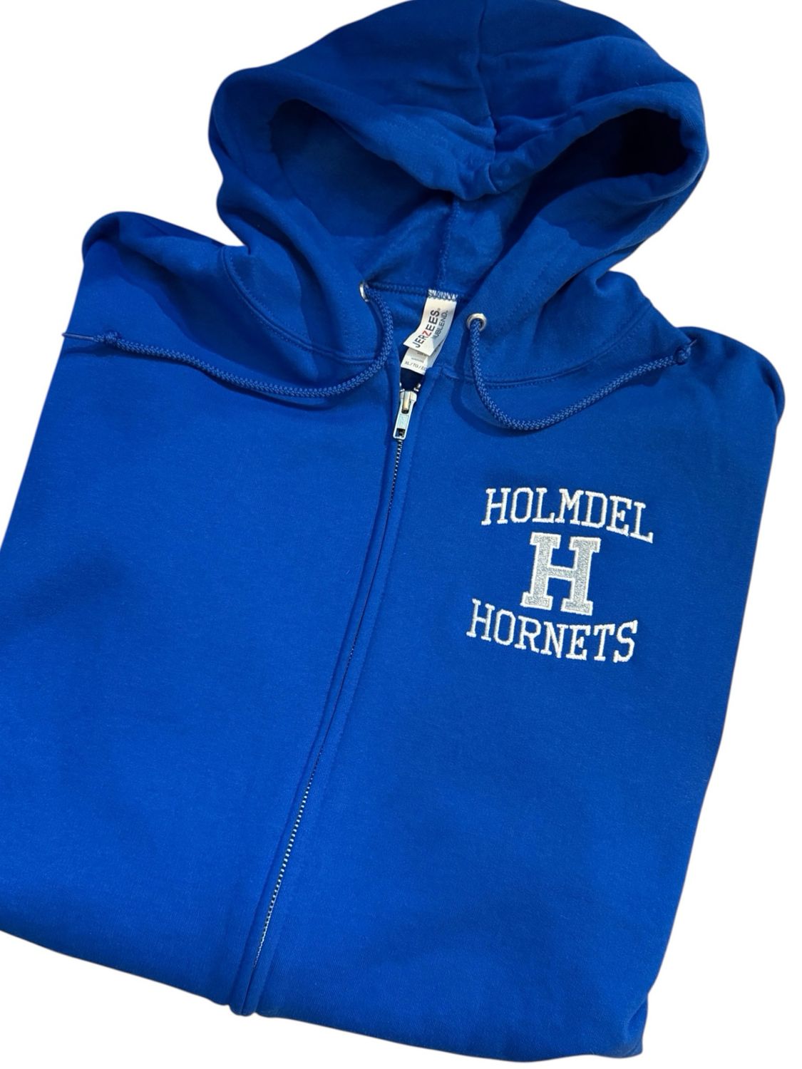 HOLMDEL HORNETS Embroidered FULL Zip Hoodie