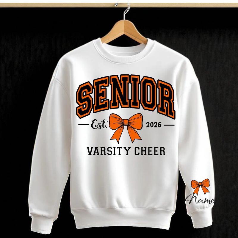 Middletown North High School Cheer Senior Crewneck sweatshirt