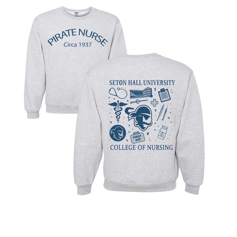 SH Pirate Nurse 1937 Ash Grey crewneck