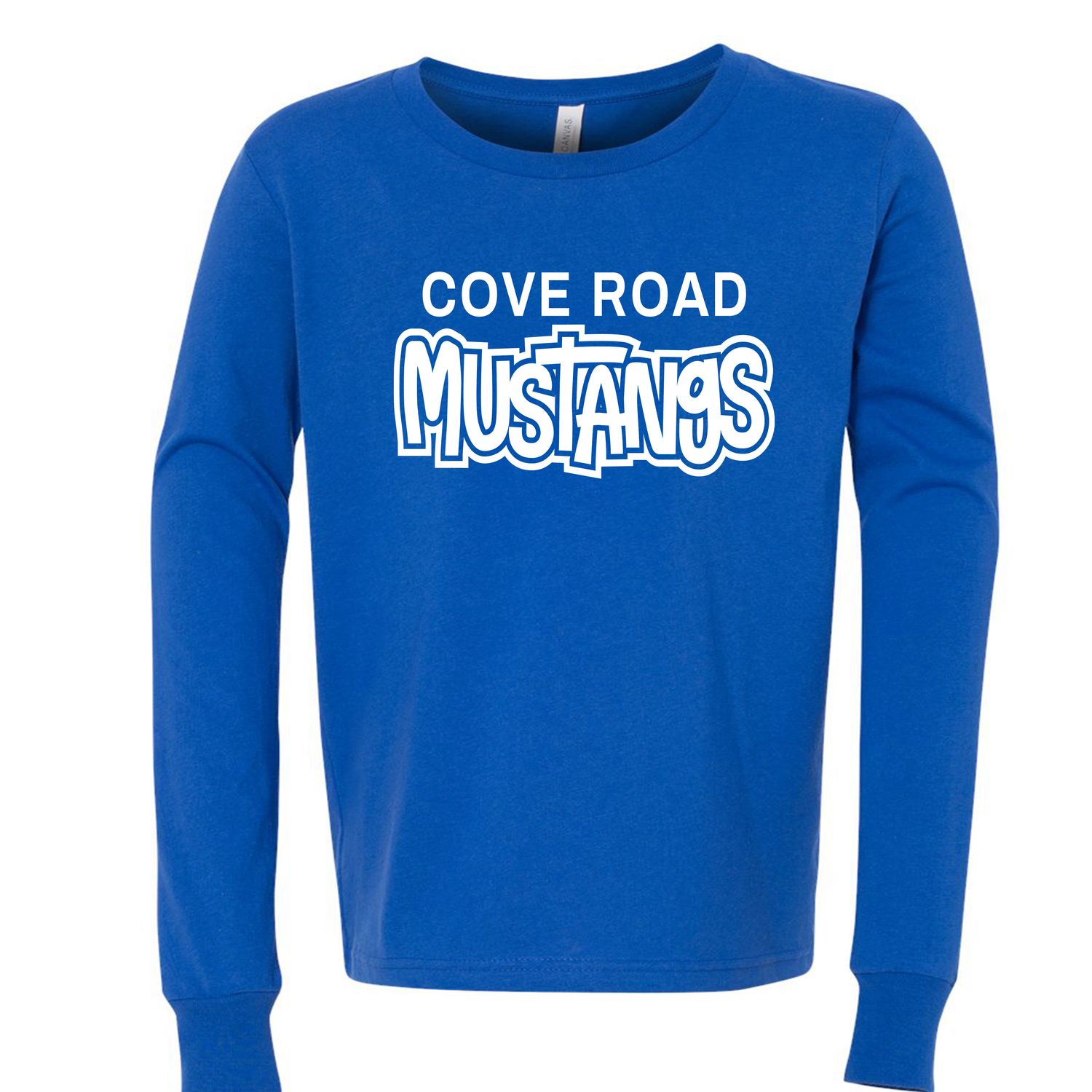 Cove Road Mustangs Royal Blue - LONG SLEEVE T shirt