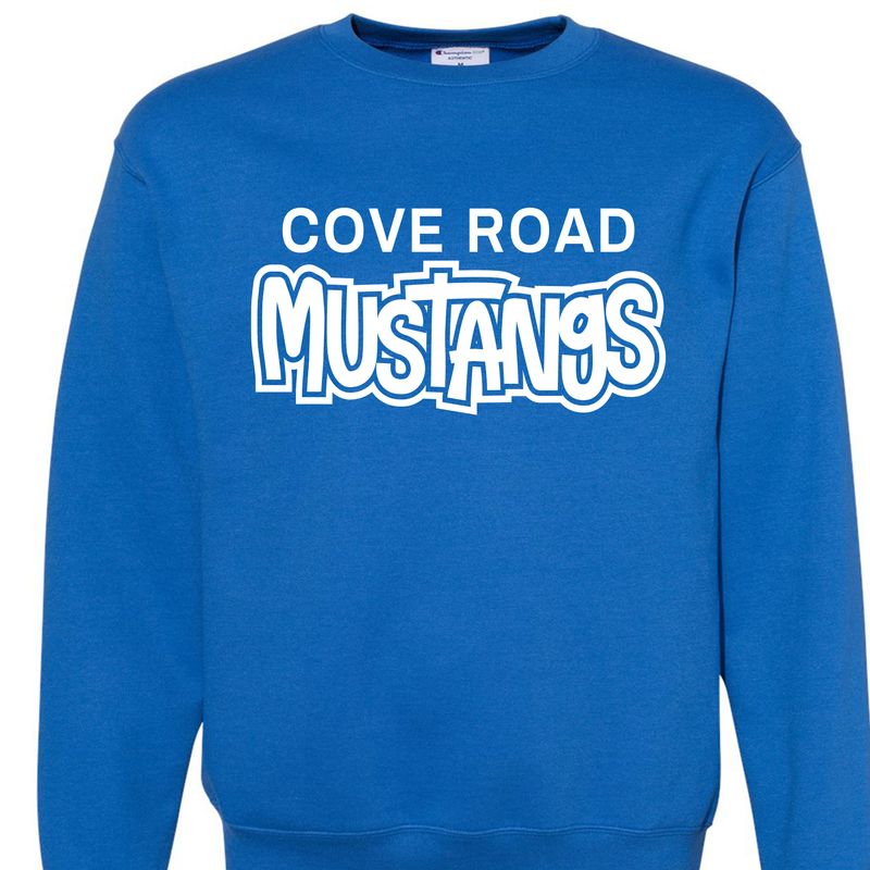 Cove Road Mustangs Royal Blue Crewneck Sweatshirt