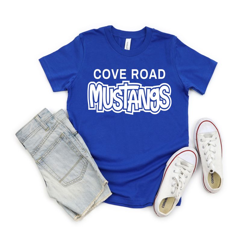 Cove Road Mustangs Royal Blue T shirt