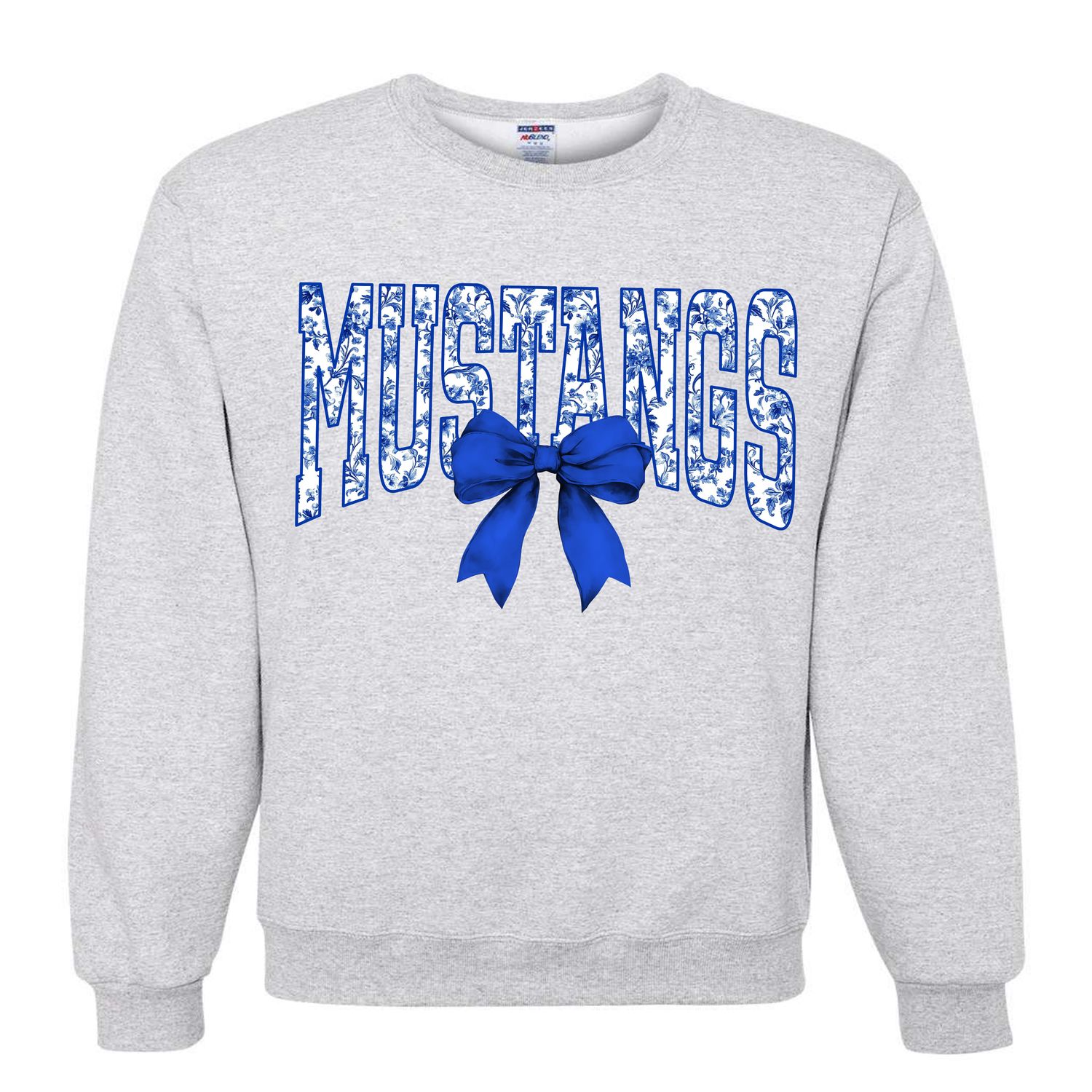 Mustangs Coquette bow crewneck sweatshirt