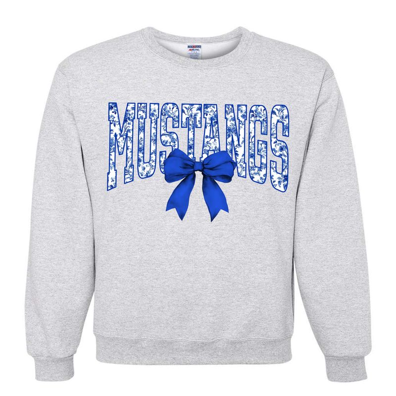 Mustangs Coquette bow crewneck sweatshirt