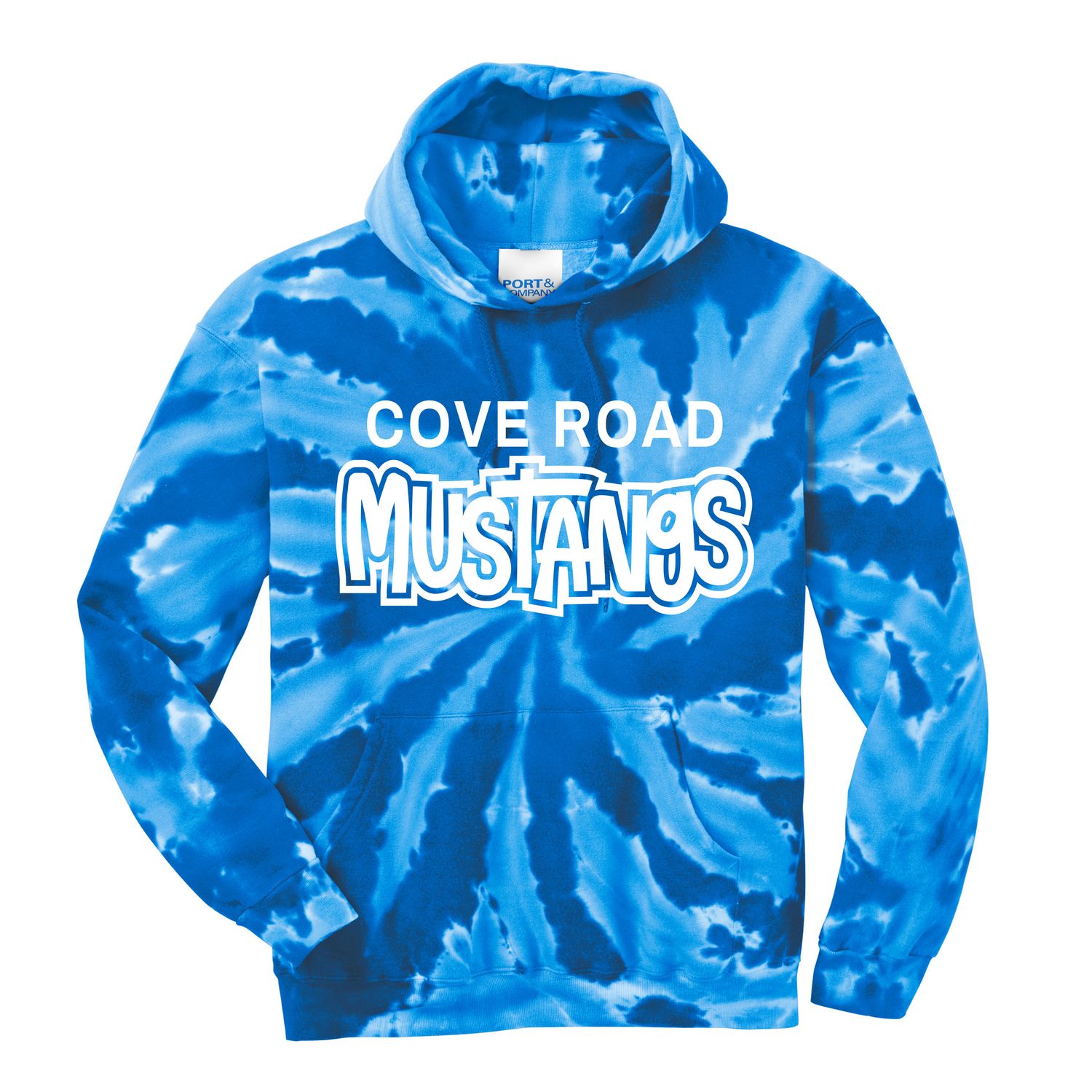 Cove Rd. Mustangs Mustangs Tye dye Hoodie Sweatshirt