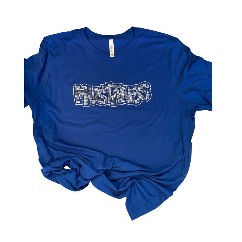 Mustangs Royal Blue SPANGLE T-Shirt