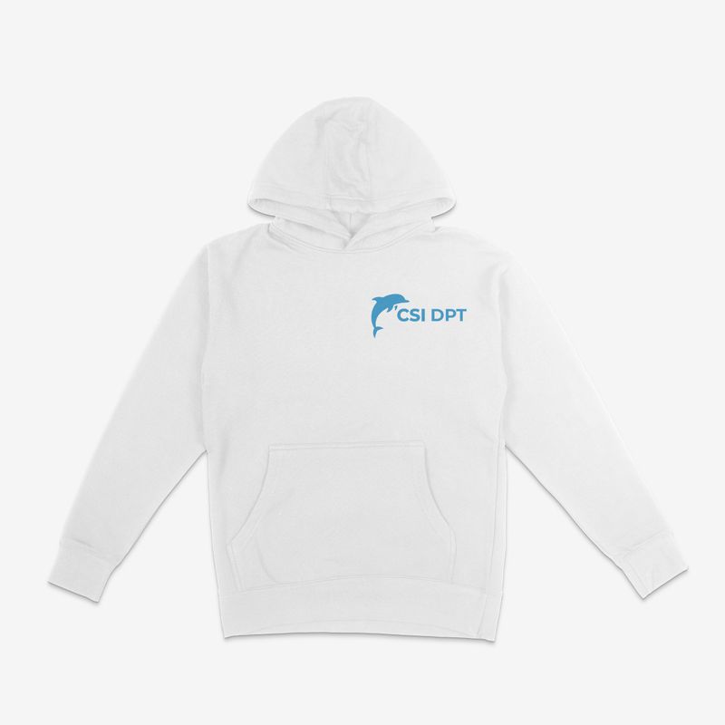 CSI Dolphin Cotton Heritage Premium WHITE Hoodie