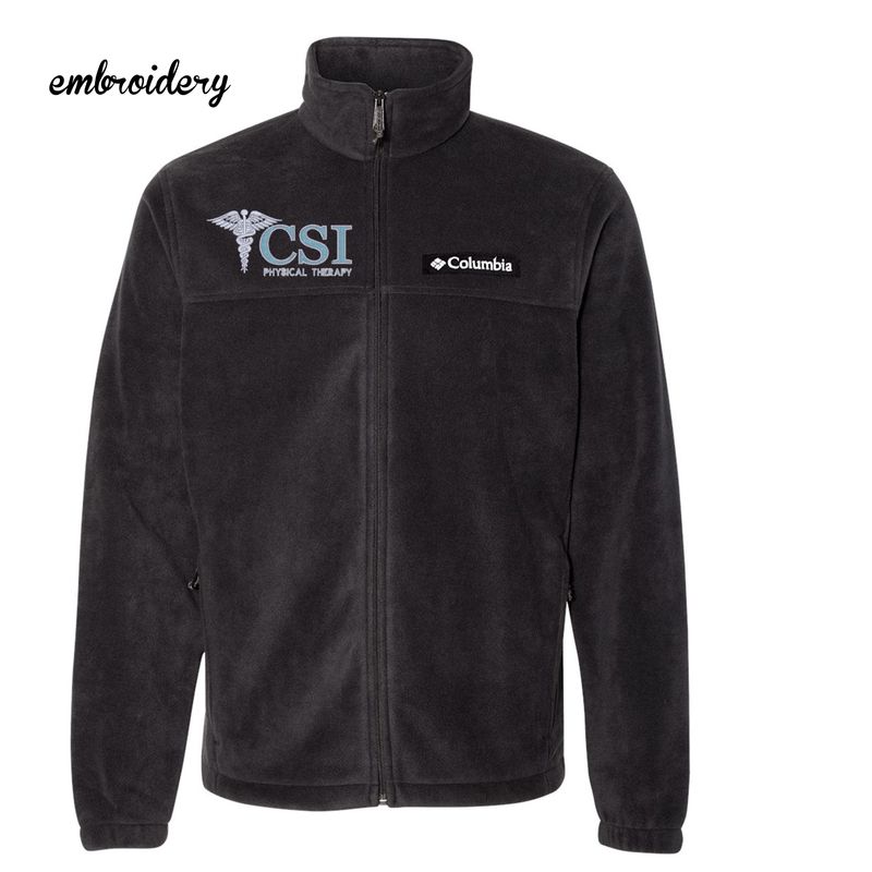CSI Embroidered Columbia Full Zip Fleece Jacket
