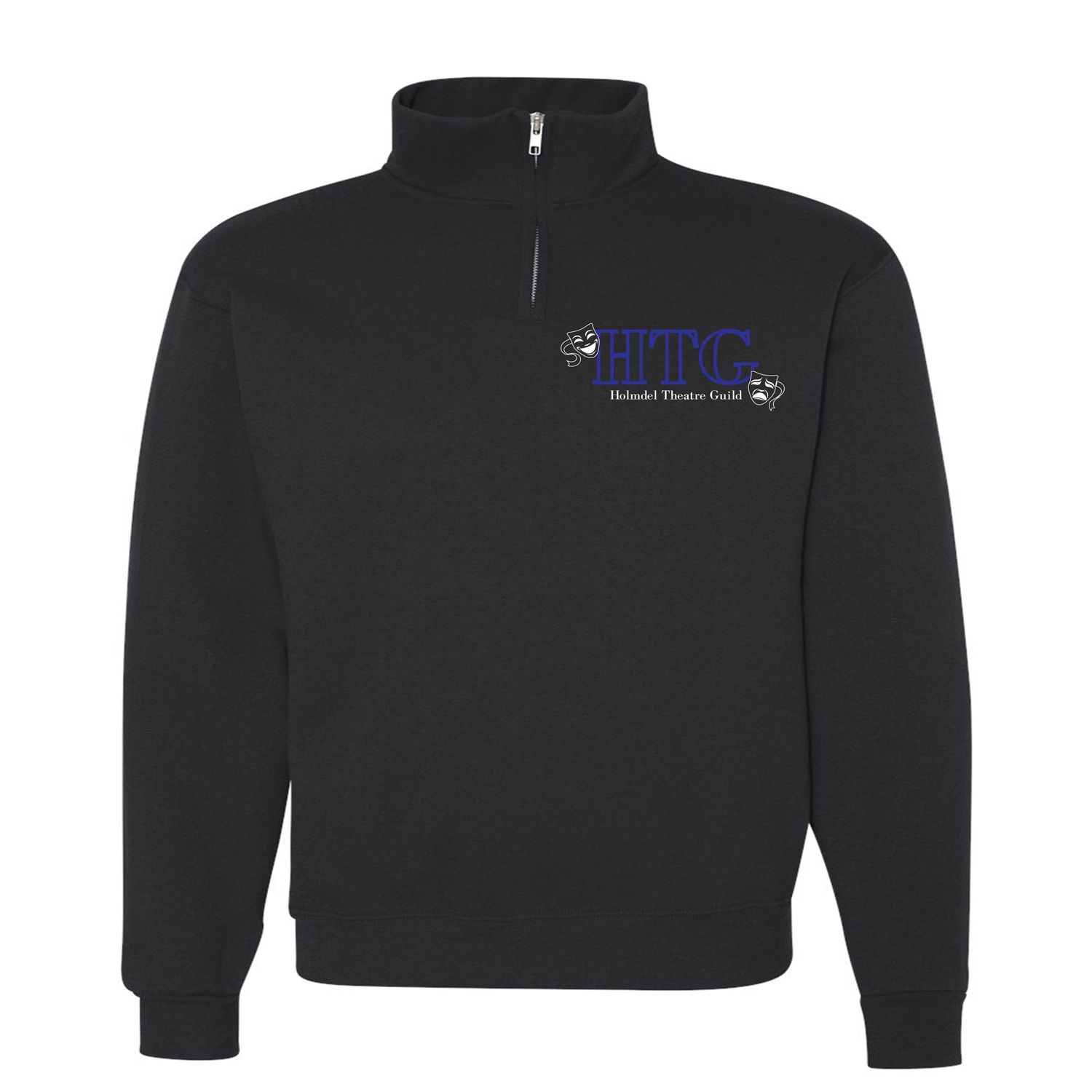 Holmdel Theater Guild BLACK PREMIUM COTTON HERITAGE 1/4 ZIP Sweatshirt