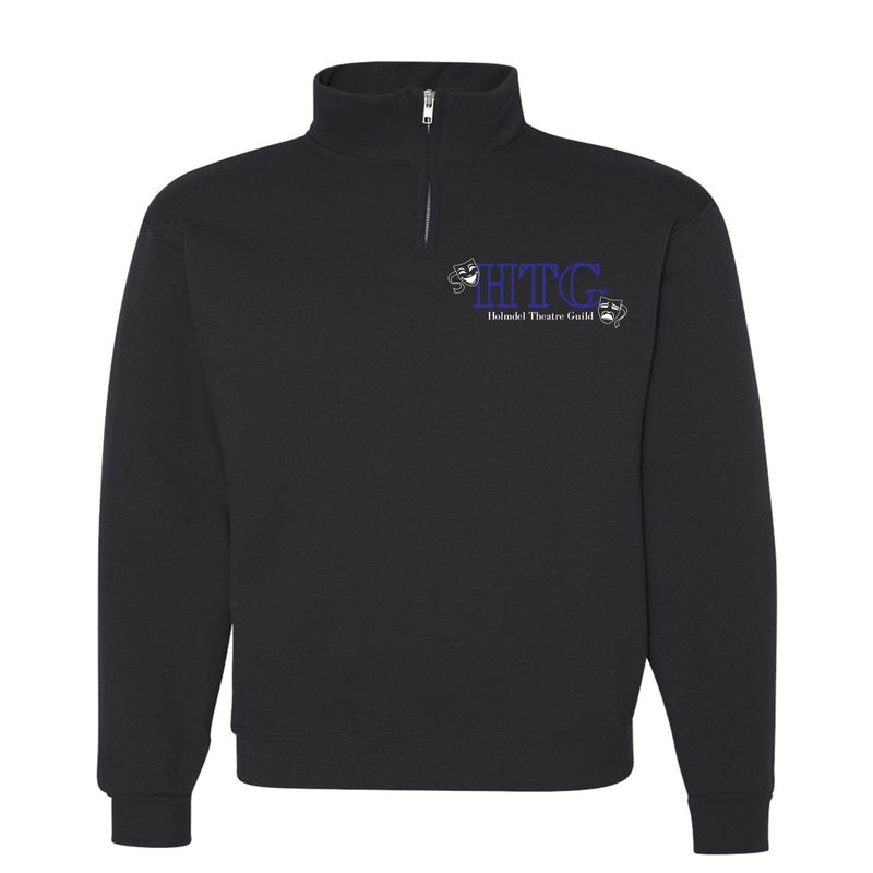 Holmdel Theater Guild BLACK PREMIUM COTTON HERITAGE 1/4 ZIP Sweatshirt