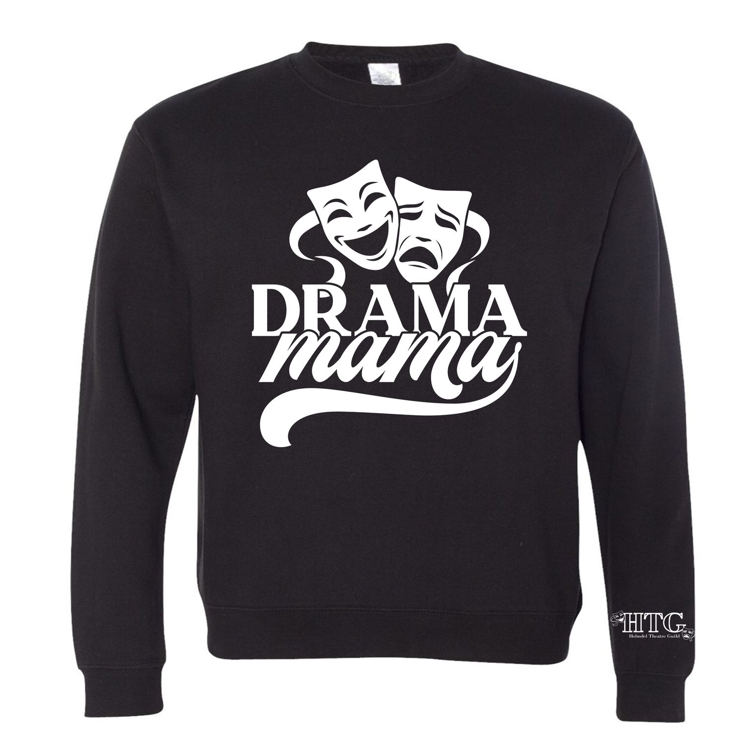Holmdel Theater Guild DRAMA MAMA BLACK PREMIUM COTTON HERITAGE Crew Neck Sweatshirt