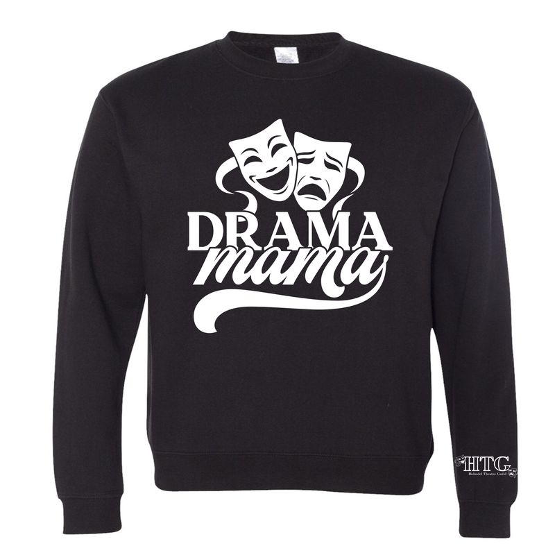 Holmdel Theater Guild DRAMA MAMA BLACK PREMIUM COTTON HERITAGE Crew Neck Sweatshirt