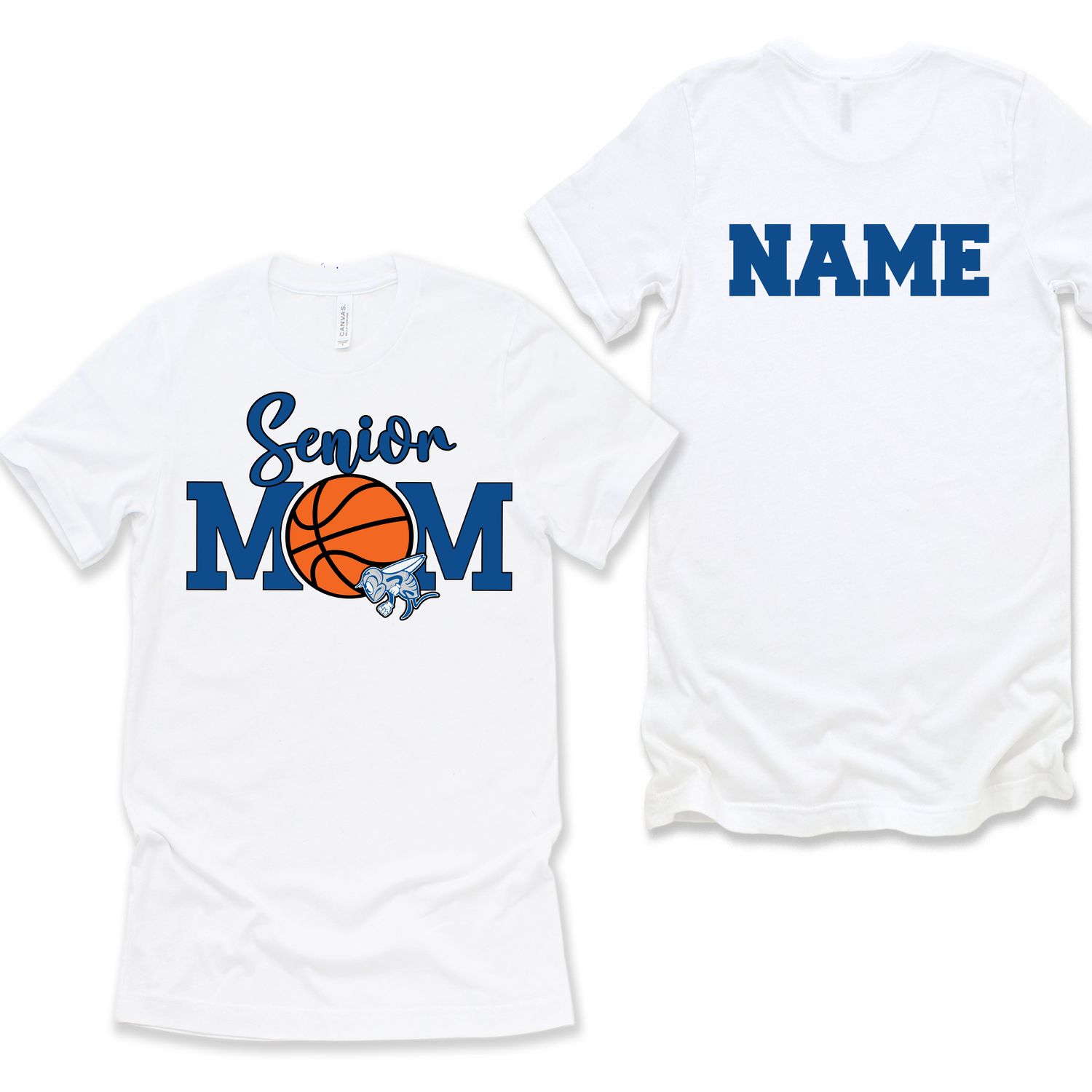 Senior MOM Holmdel Hornets Bella + Canvas Premium T-Shirt – Basketball Graphic
