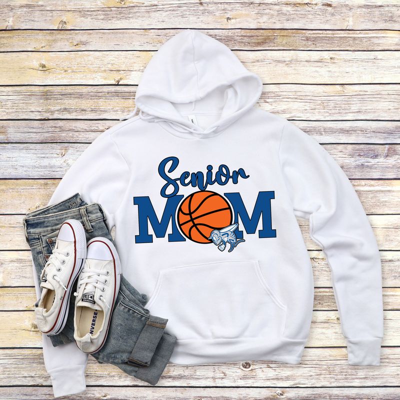 Senior mom  Holmdel Hornets Premium Cotton Heritage Sweatshirt – Basketball Graphic”