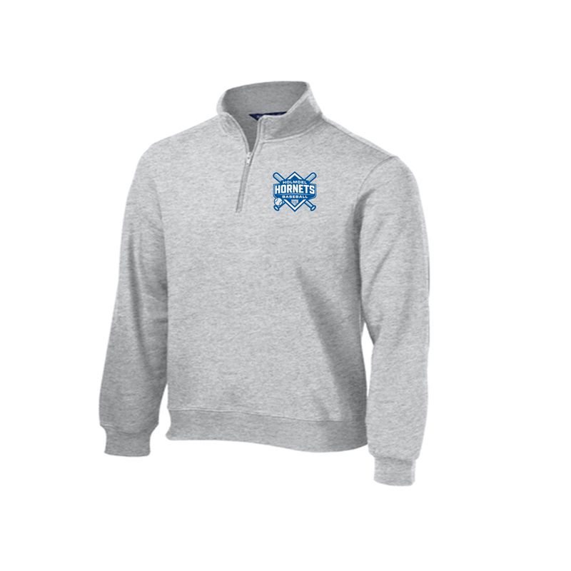 SPORT TEK BASEBALL Cotton 1/4 Zip- gray or Black