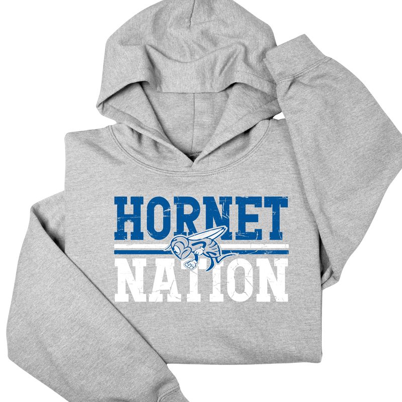 Hornet Nation gray Hoodie