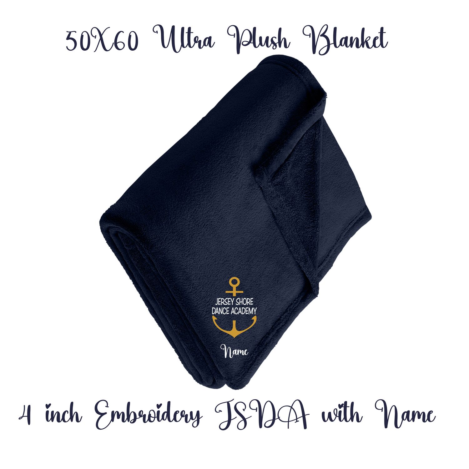 Personalized Embroidered Ultra Plush Blanket