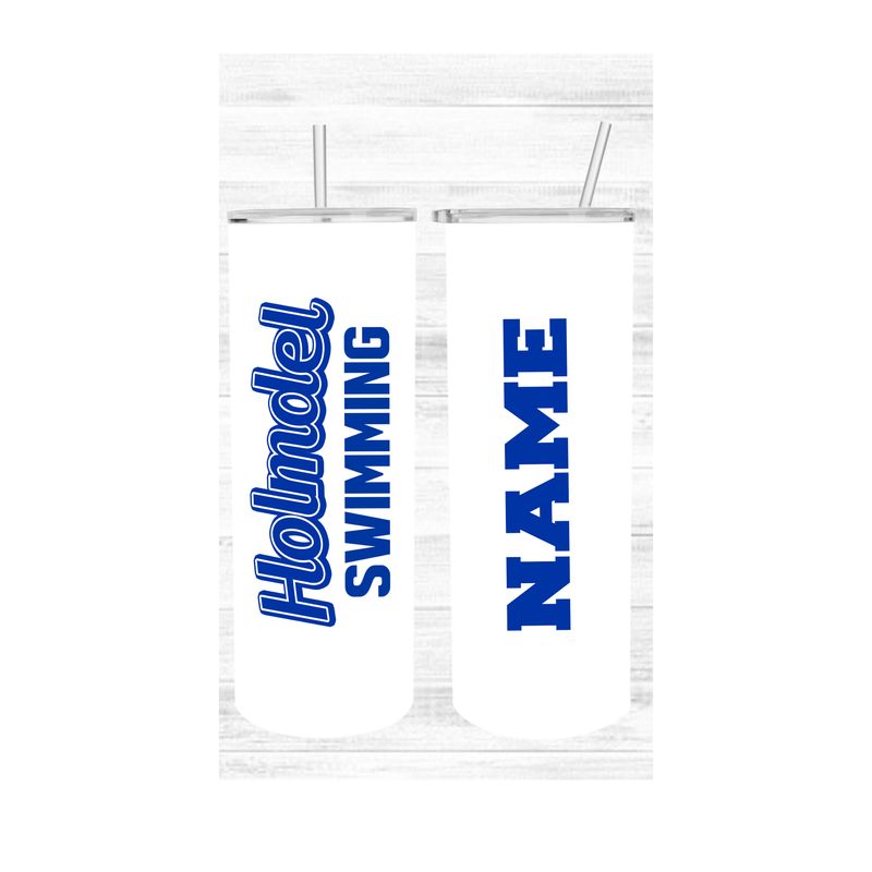 Holmdel Swimming  Personalized Tumbler