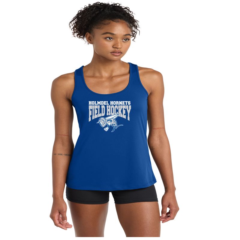 Blue  Field Hockey dri fit racerback tank T