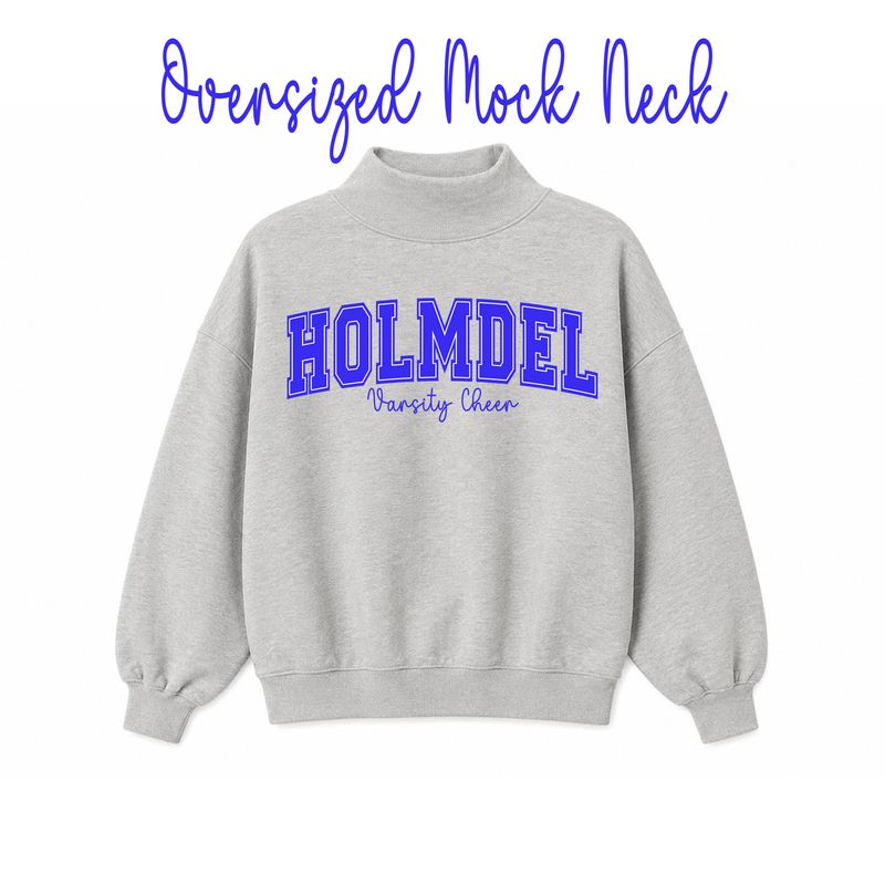 MOCK NECK oversized sweatshirt