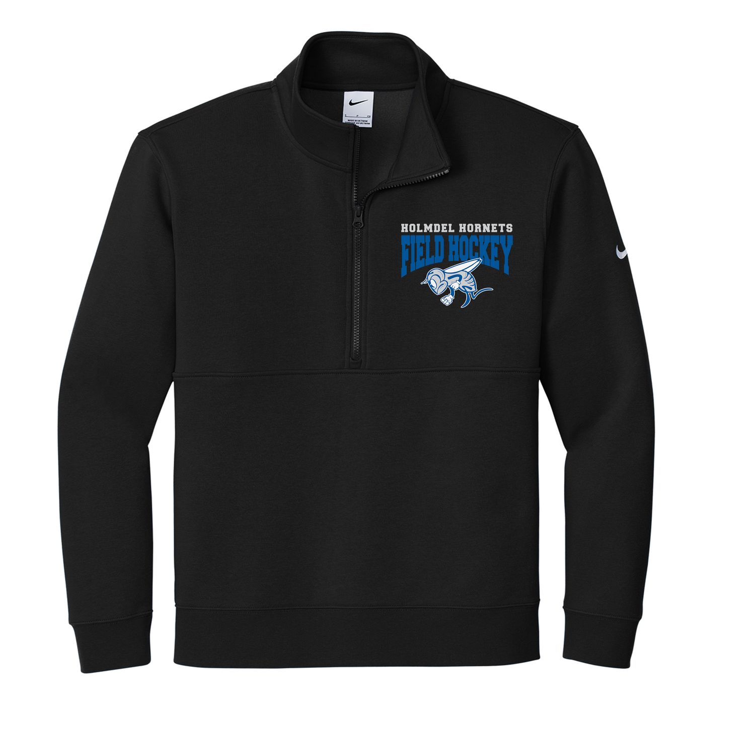 Black Field Hockey NIKE 1/4 zip- HORNETS