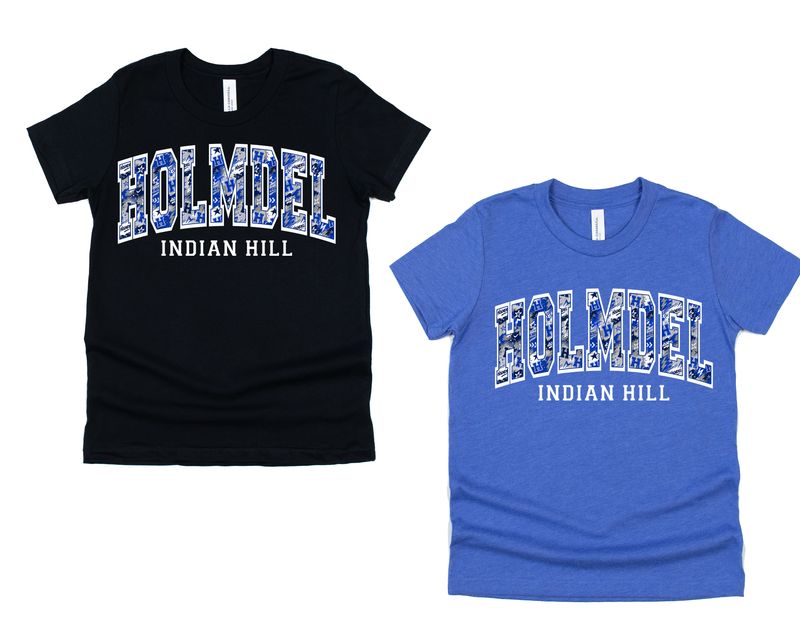 Indian Hill- Holmdel pattern  T shirt YOUTH &amp; ADULT-