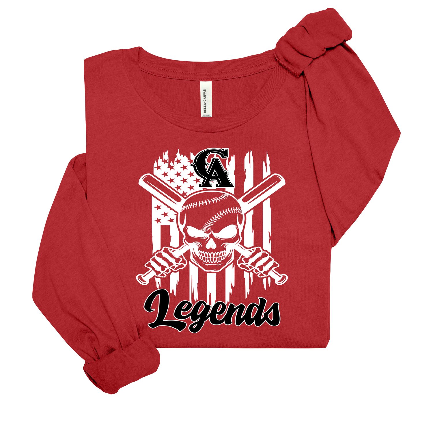 Cage Academy LEGENDS Skull Long sleeve t shirt
