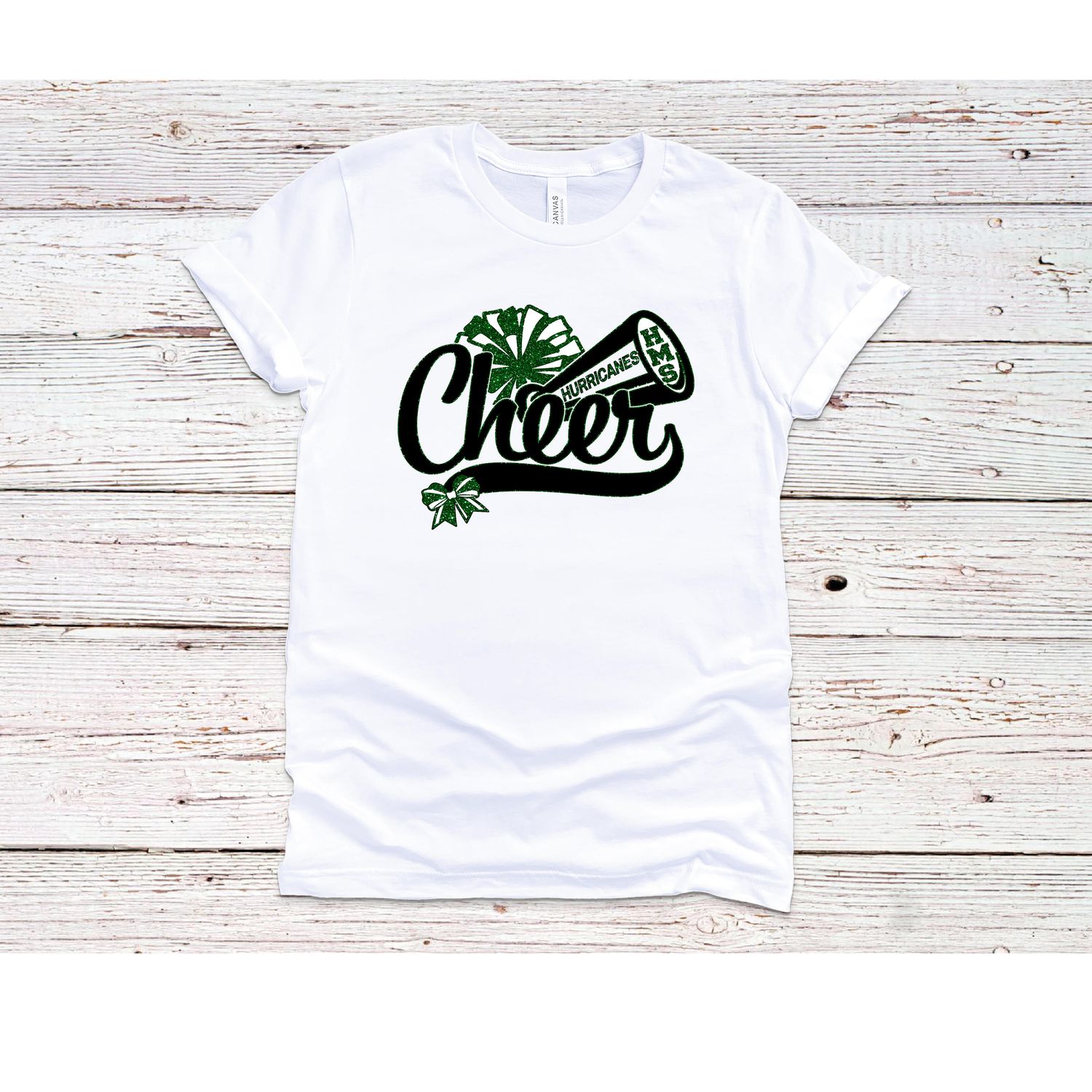 HMS White Cheer Horn Graphic T Shirt