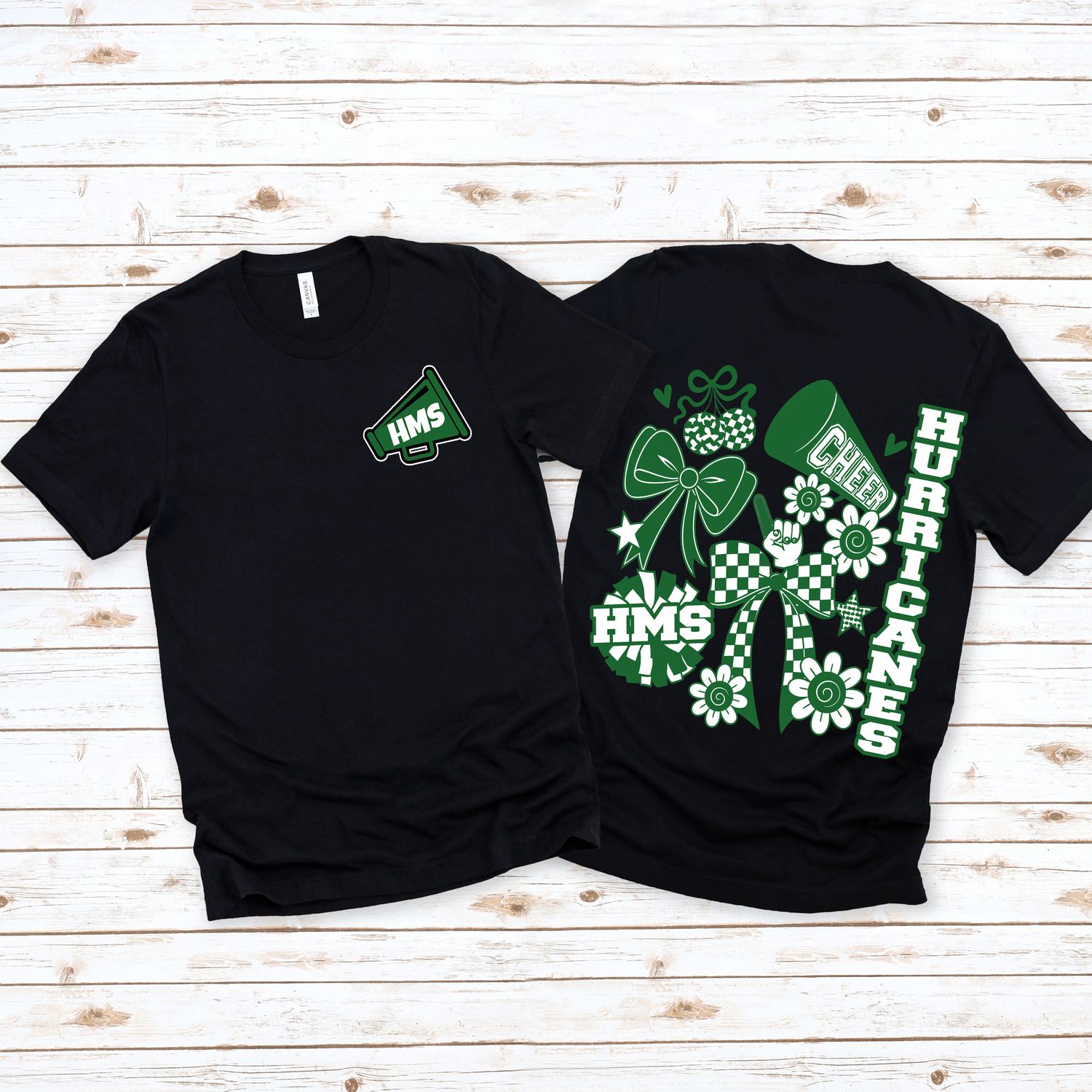 HMS Black Preppy Cheer T Shirt