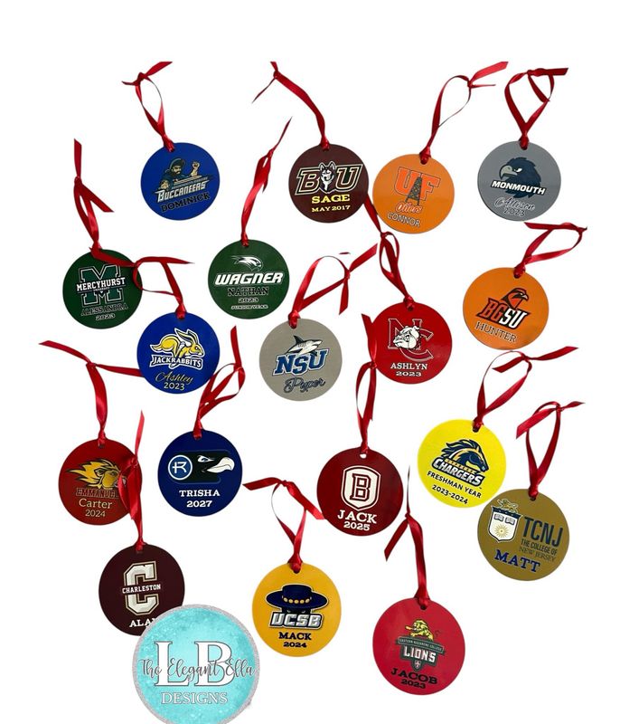 Personalized College Ornament