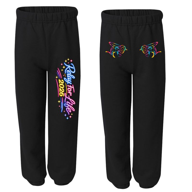 Relay for life Sweatpants-hornet option on back