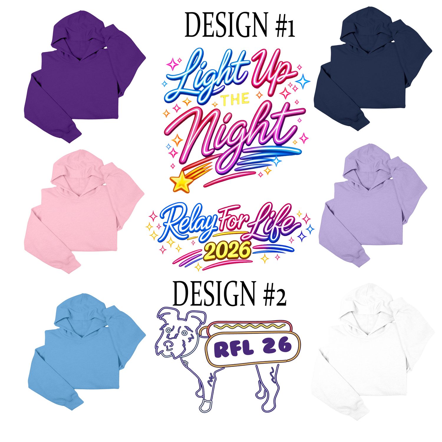 Relay for life HOODIE - choose color and Design