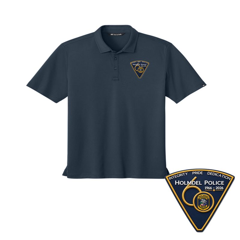 Holmdel Police 60th Anniversary TravisMathew® Oceanside Solid Polo