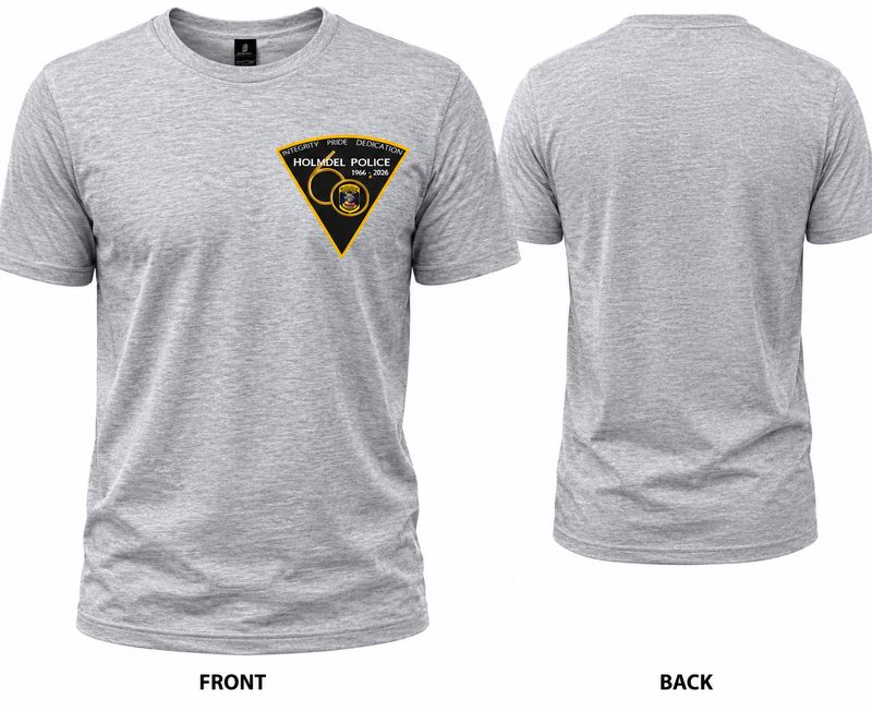 Holmdel Police 60th Anniversary Printed T shirt