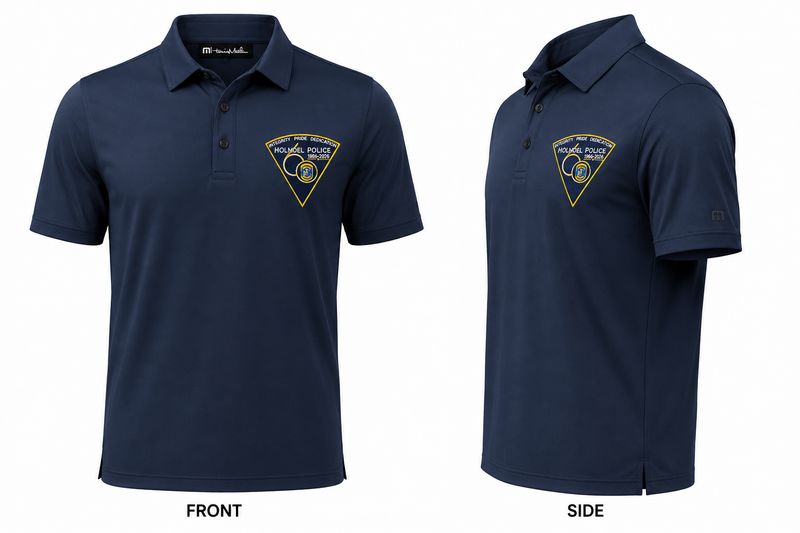 TravisMathew® Oceanside Solid Polo – Holmdel Police 60th Anniversary Edition