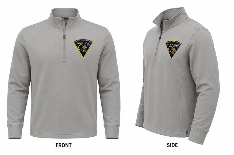 Holmdel Police 60th Anniversary 1/4 Zip- Men's and Woman's